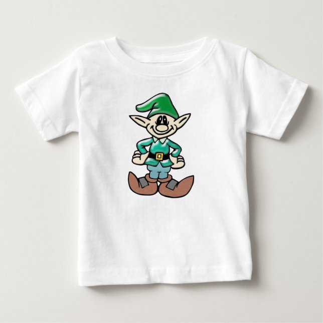 Camiseta Duende Sonriente Dibujo Animado (Frente)