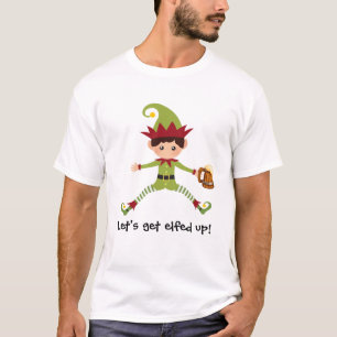 Camiseta Duende Vamos nos Elfar Divertido Natal