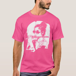Camiseta Dueto de Flautas de Desenho feminino
