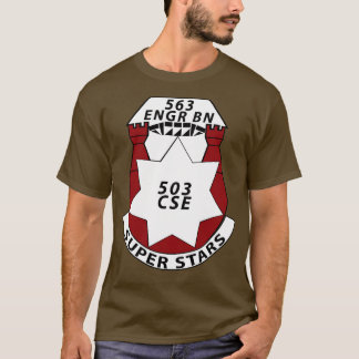 Camiseta DUI de Batalhão do Engenheiro 563º com Txt X