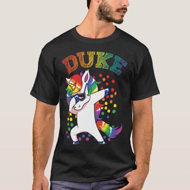 Camiseta Duke Dabbing Unicorn (Frente)