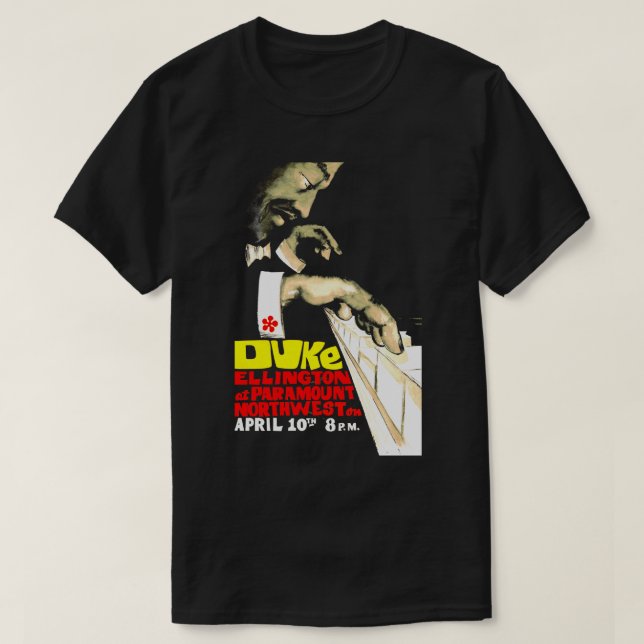 Camiseta Duke Vintage Concert Ellington (Frente do Design)