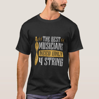 Camiseta Dulcimer - Melhor Musicano 4 String Mountain Dulci