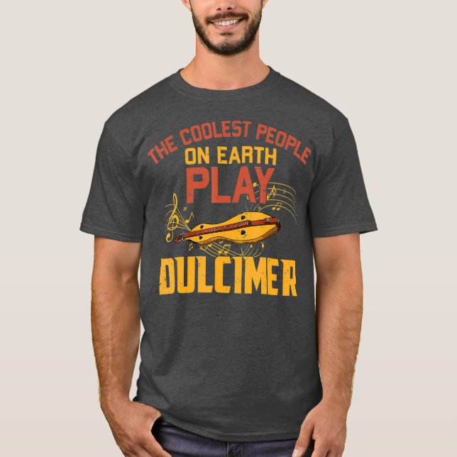 Camiseta Dulcimer Music Lover Mountain Dulcimer Player (Frente)