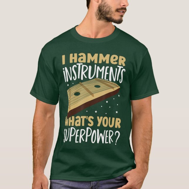 Camiseta Dulcimerist Dulcimers Music Hammered Dulcimer vint (Frente)