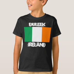 Camiseta Duleek, Irlanda com bandeira irlandesa Boys