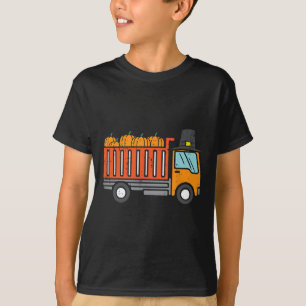 Camiseta Dump Truck Pumpkin outono outono outono