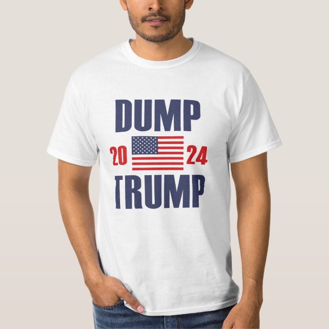 Camiseta Dump Trump 2024 (Frente)