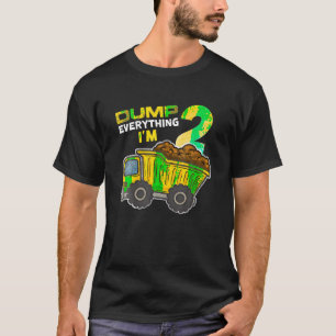 Camiseta Dump tudo que sou 2 caminhões 2 anos segundo Birth