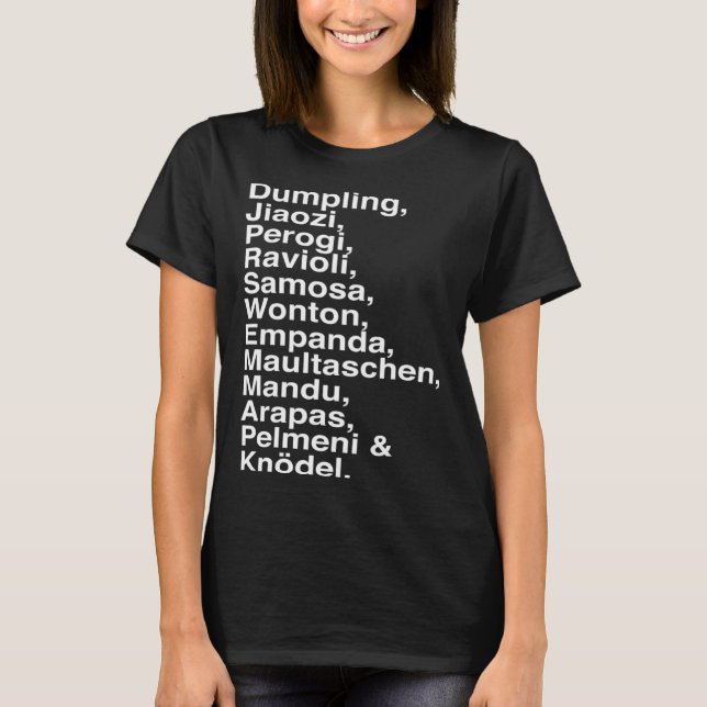 Camiseta Dumpling Samosa Jiaozi Knödel  para comida  s (Frente)
