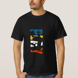 Camiseta "Duna Dinâmica: Silhueta de Basquete Vibrante