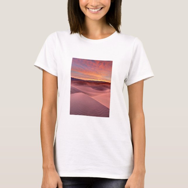 Camiseta Dunas de areia rosa, Vale da Morte, CA (Frente)
