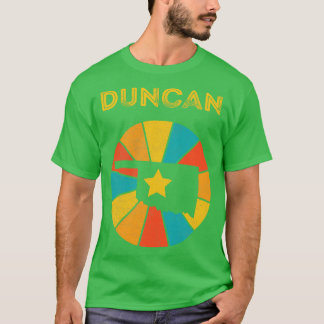 Camiseta Duncan Oklahoma Vintage angustiou Souvenir