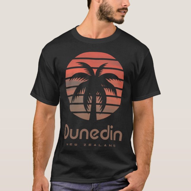 Camiseta Dunedin Nova Zelândia Viagem Holiday Souvenir Beac (Frente)