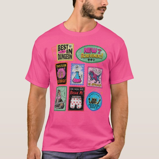 Camiseta Dungeon Crawler Carl Retro funny (Frente)