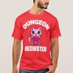 Camiseta Dungeon Meowster Cat Tabletop Polyhedral