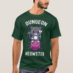 Camiseta Dungeon Meowster RPG Dice Fairy Kawaii Cat