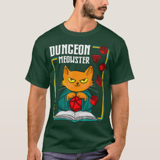 Camiseta Dungeon Meowster RPG Tabletop Gaming DM Role