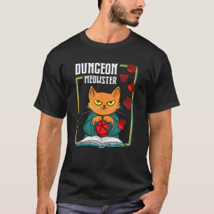 Camiseta Dungeon Meowster Rpg Tabletop Jogos Dm Reprodução