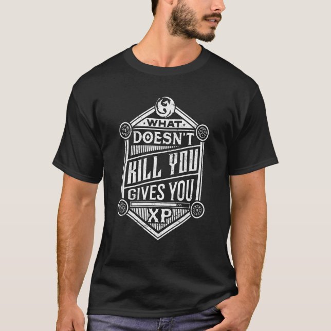 Camiseta Dungeon Tabletop Rpg Gamer O Que O Matar (Frente)