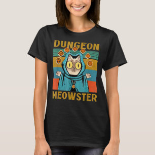 Camiseta Dungeon Warriors Meowster RPG Tabletop Jogos DM R