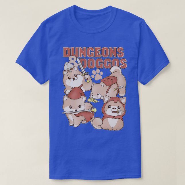Camiseta Dungeons amp Doggos (Frente do Design)