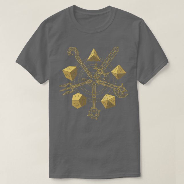 Camiseta Dungeons amp Dragon Escolhe Sua Arma (Frente do Design)
