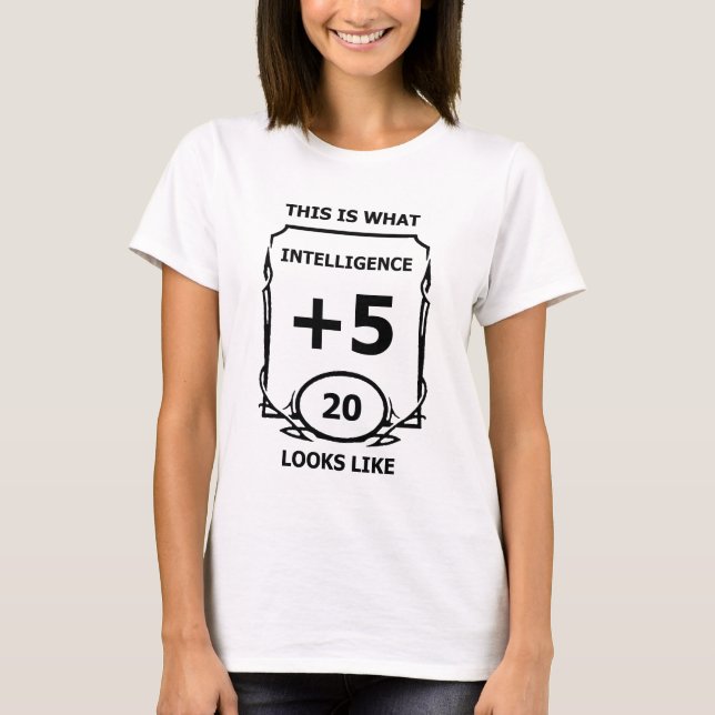 Camiseta Dungeons and Dragons Intelligence T Shirt (Frente)