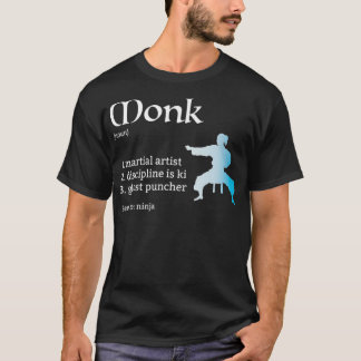 Camiseta Dungeons de Definição Monk e Dragões RPG