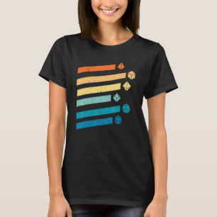 Camiseta Dungeons Dice D20 Dragões Retro D20 Rpg