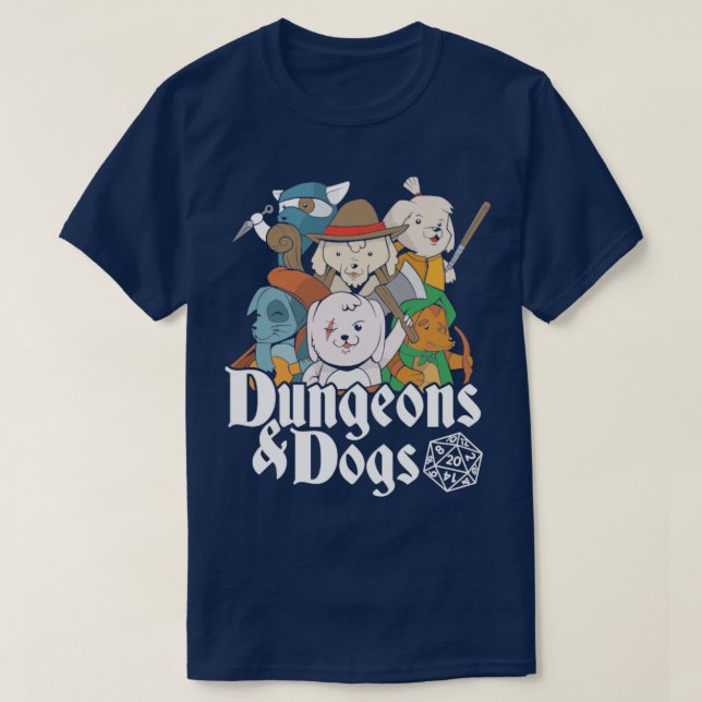 Camiseta Dungeons Dogs (Frente do Design)