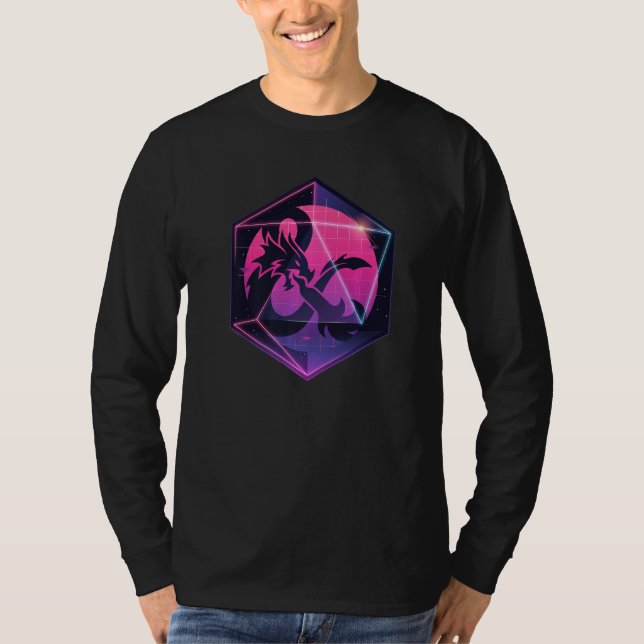 Camiseta Dungeons & Dragon Ampersand em Dice 3D (Frente)