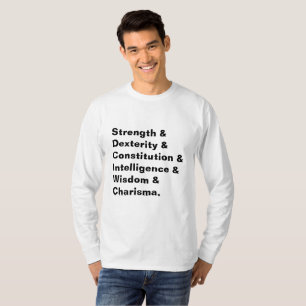 Camiseta Dungeons Dragon Inspirou Palavras Lista Camisa-T M