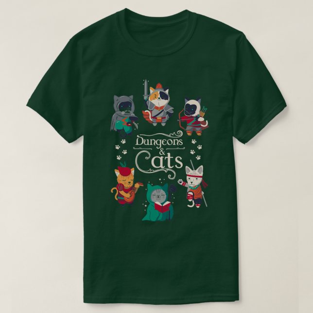 Camiseta Dungeons e Cats 3 (Frente do Design)