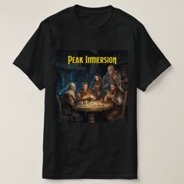 Camiseta Dungeons e dragões Imersão de pico (Frente do Design)