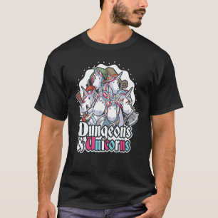 Camiseta Dungeons e Unicorns RPG D20 Fantasy Roleplay