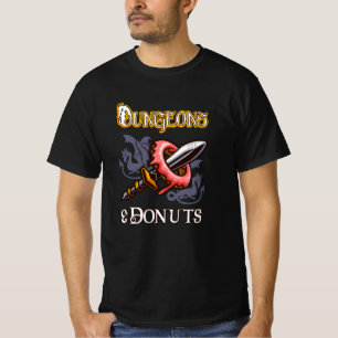 Camiseta Dungeons & Rosquinha Engraçado RPG Roleplay Fanta