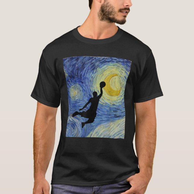 Camiseta Dunk Van Gogh Starry Night Vintage Art (Frente)