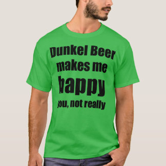 Camiseta Dunkel Beer Lover Engraçado Presente para Amigo Ál