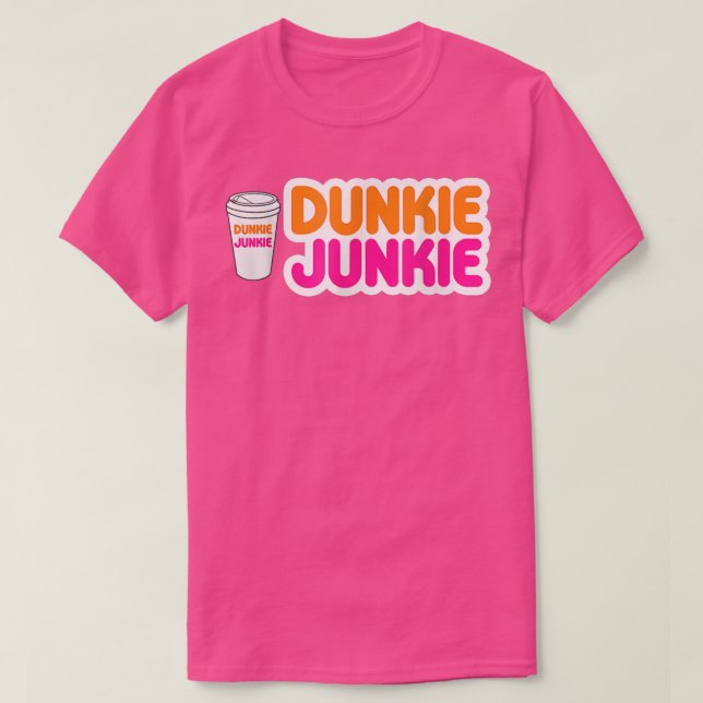 Camiseta Dunkie Junkie Coffee Love Funny Coffee Saying 2022 (Frente do Design)