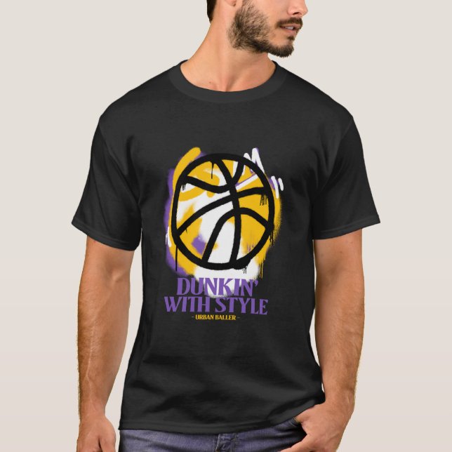 Camiseta Dunkin' Com Style Urban Baller (Frente)
