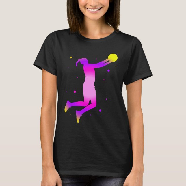 Camiseta Dunking basketball player basket  basketball playe (Frente)