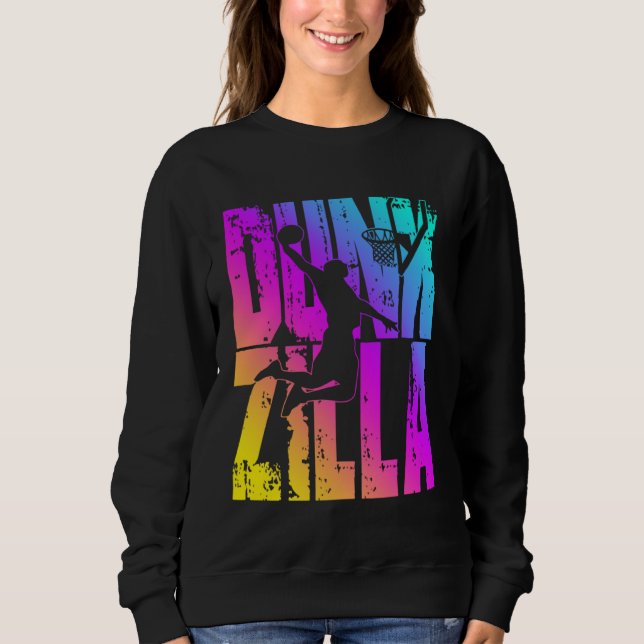 Camiseta Dunkzilla Basketball Player Basketballer Sports Du (Frente)