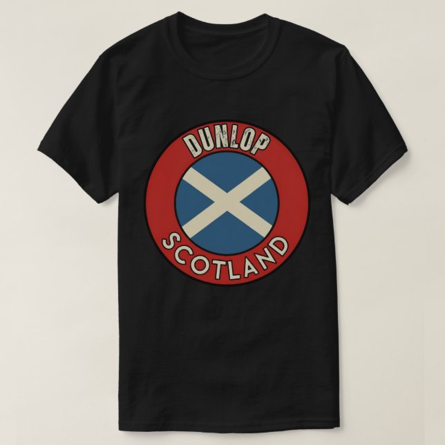 Camiseta Dunlop, Escócia (Frente do Design)