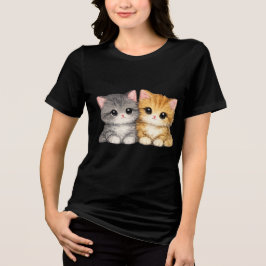 Camiseta Duo de Gatinhos Fofos