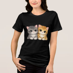 Camiseta Duo de Gatinhos Fofos