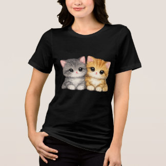 Camiseta Duo de Gatinhos Fofos