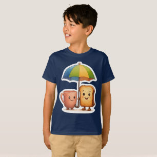 Camiseta Duo de Manhã Aconchegante ☕🍞