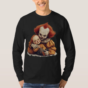 Camiseta Duo de Palhaços Diversão de Halloween