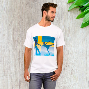 Camiseta Duo Sueco de Patinação no Gelo Silhueta